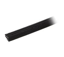 Polyester braid; ØBraid : 9.5mm; polyester; black; -70÷125°C | G1303/8-BK007  | GRP1303/8 BLACK 50 FT