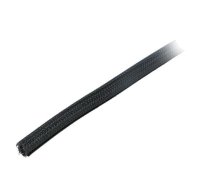 Polyester braid; ØBraid : 9.5mm; polyester; black; -70÷125°C | G1303/8-BK005  | GRP1303/8 BLACK 100 FT