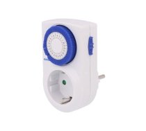 Programmable time switch; 30min÷24h; 230VAC/16A; Usup: 230VAC | OR-PRE-427-SCHUKO  | OR-PRE-427-SCHUKO