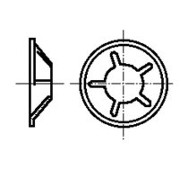 Protecting washer; spring steel; 1.5mm; BN 833 | B1.5/BN833  | 1292803