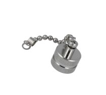 Protection cover; male M12 connectors; IP67; metal; chain | CAP-WBDMSPB2  | CAP-WBDMSPB2