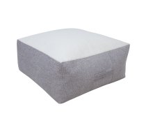 Pufs LAMB BAG 80x80xH30cm, balts/gaiši pelēks | P0066323 | 4741451663234