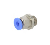 Push-in fitting; straight; -0.95÷15bar; nickel plated brass | 122.018-4  | 122.018-4