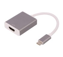 Qoltec Adapter USB-C 3.1 | HDMI | 4K | MHL | Aluminum | 5901878504278 | 5901878504278 | 85444290