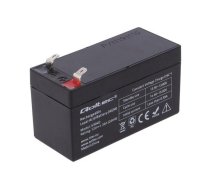 Re-battery: acid-lead; 12V; 1.3Ah; AGM; maintenance-free , Qoltec 53040 | ACCU-HP1.3-12/Q  | 53040