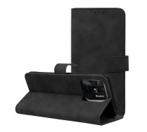 Riff Tender Eco ādas maks grāmatiņa priekš Xiaomi Redmi 10C Black | RF-ECOL-XR10C-BK  | 5903396158391 | RF-ECOL-XR10C-BK