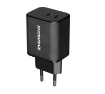 Riversong wall charger PowerKub G45 2x USB-C 45W black AD95 | AD95  | 6975222042807 | AD95