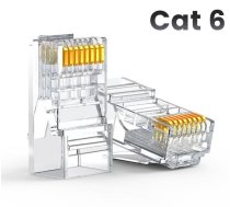RJ45 CAT6 UTP apzeltītie spraudņi 10gab./iepak. (011542) | 011542
