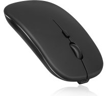 RoGer PM33 Uzlādējama Bezvadu Pele 1600DPI / 2.4GHz / Silent | RO-MOU-PM33-BK | 4752168115961