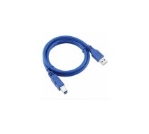 RoGer USB 3.0 A-plug AM-BM Printera vads 1.5m Zils | RO-PR-C-B  | 4752168093313 | RO-PR-C-B