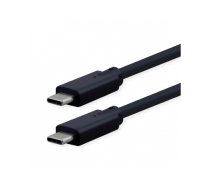 ROLINE Cable USB3.2 Gen2x2, C–C, M/M, 240W, with Emark, black, 1 m | 11.02.9076