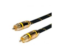 ROLINE GOLD Cinch Cable, simplex M - M, yellow 2.5 m | 11.09.4233