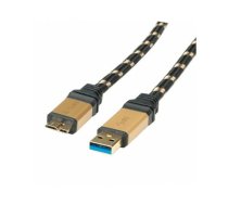 ROLINE GOLD USB 3.0 Cable, Type A M -Micro B M 0.8 m | 11.02.8878