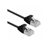 ROLINE U/FTP DataCenter Patch Cord Cat.6A (Class EA), LSOH, slim, black, 0.3 m | 21.15.3351