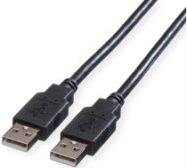 Roline USB 2.0 Cable, A - A, M/M, black, 0.8 m | 11.02.8908 | 7611990976997 | 11.02.8908