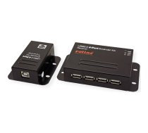 Roline USB 2.0 Extender over RJ-45, PoC, 4x USB, max. 50m | 12.04.1101 | 7611990138265 | 12.04.1101