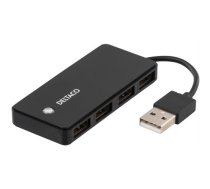 Sadalītājs DELTACO 4xUSB 2.0, melns / UH-480 | 553006000297  | 734000468662 | UH-480