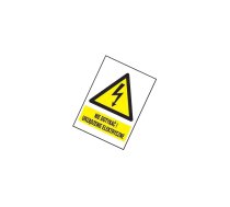 Safety sign; warning; PVC; W: 52mm; H: 74mm | 1EOA52/74PCV  | 1EOA52/74PCV