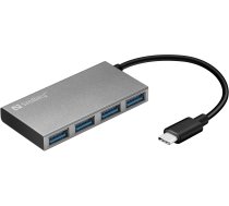Sandberg 136-20 USB-C to 4 xUSB 3.0 Pocket Hub | T-MLX54789  | 5705730136207