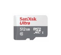 SanDisk Ultra Atmiņas karte microSDXC 512GB + Adapteris | SDSQUNR-512G-GN6TA | 619659185862