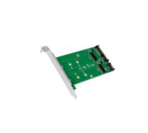 SATA to M.2 adapter; Poles number: 2; silver; Support: SATA,SSD | PC0086  | PC0086