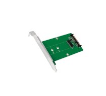 SATA to M.2 adapter; silver; Support: SATA,SSD | PC0085  | PC0085