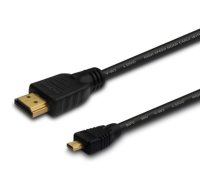 Savio CL-149 video kabelis HDMI uz micro-HDMI 0,5 m melns | CL-149  | 5901986046370 | CL-149