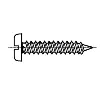 Screw; 2.2x6.5; Head: cheese head; slotted; 0,6mm; steel; zinc | B2.2X6.5/BN941  | 1372262