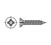 Screw; 2.9x9.5; Head: countersunk; Phillips; PH1; steel; zinc | B2.9X9.5/BN995  | 1376721