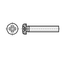 Screw; M3x30; 0.5; Head: cheese head; Phillips; PH2; steel; zinc | B3X30/BN381  | 1152513