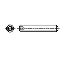 Screw; M4x12; 0.7; Head: without head; hex key; HEX 2mm; steel | B4X12/BN24  | 1025465