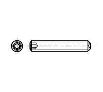 Screw; M4x6; 0.7; Head: without head; hex key; HEX 2mm; steel; zinc | B4X6/BN30  | 1036890