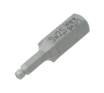 Screwdriver bit; hex key,spherical; HEX 2.5mm; 1/4" | WERA.05056350001 | 05056350001