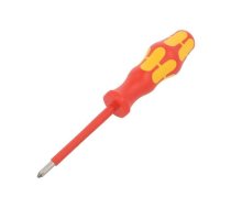 Screwdriver; insulated; Pozidriv®; PZ1; Blade length: 80mm | WERA.05006162001  | 05006162001