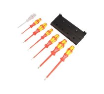 Screwdriver: insulated-set; insulated; Pozidriv®,slot; 1kVAC | WERA.160I/165I/7 | 05006148001
