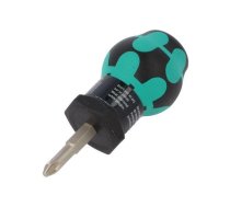 Screwdriver; Pozidriv®; PZ2; STUBBY; Blade length: 25mm | WERA.05008854001  | 05008854001