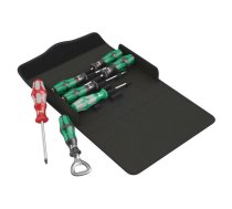 Screwdriver: universal-set; square,Phillips,slot; case; 7pcs. | WERA.05105626001 | 05105626001