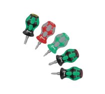 Screwdriver: universal-set; square,Phillips,slot; STUBBY; 5pcs. | WERA.05008872001 | 05008872001