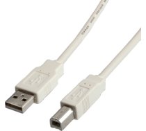 Secomp STANDARD USB 2.0 Cable, Type A-B, beige, 3 m | S3103 | 7611990157365 | S3103