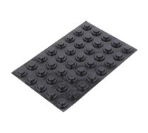 Self-adhesive foot; H: 4.7mm; black; polyurethane; Dim: Ø15.9mm | SJ6115/BK  | 7000002023