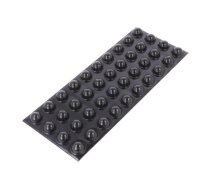 Self-adhesive foot; H: 9.7mm; black; polyurethane; Dim: Ø19.1mm | SJ5017/BK  | 7000001886