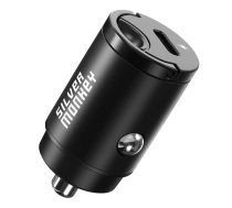 Silver Monkey PD-CPCT30-SM 30W 1x USB-C PD car charger - black | PD-CPCT30-SM  | 5900779356979 | PD-CPCT30-SM