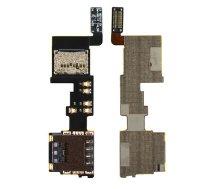 SIM karšu lasītāja SD atmiņas karšu lasītājs Flex priekš Samsung Note 4 SM-910F | PS-M-SAMS-NOTE4-FL-SIM  | 4422190000256 | Sim Card Reader SD memory Card Flex Samsung Note 4 SM-910F