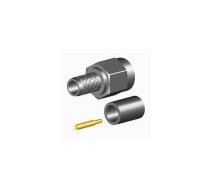 SMA male connector (plug) crimp-solder for RG58/RF195 nickel (SMA-03F-TGN) | SMA-03F-TGN  | SMA-03F-TGN