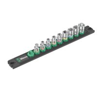 Socket: 6-angles-set; Holder: square; 1/4"; 23mm; 9pcs. | WERA.05005400001 | 05005400001