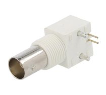 Socket; BNC; female; angled; 75Ω; THT; for panel mounting,on PCBs | RF101ED0075  | RF1-01E-D-00-75