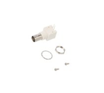 Socket; BNC; female; angled 90°; THT; for panel mounting; PBT | J01001A0037  | J01001A0037