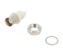 Socket; BNC; female; straight; 50Ω; soldering; nylon; silver plated | 031-10-RFX  | 031-10-RFX