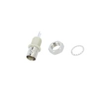 Socket; BNC; female; straight; 50Ω; soldering; PPO; silver plated | 031-10  | 031-10