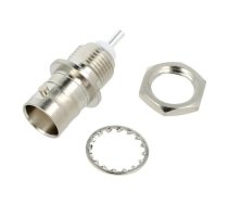 Socket; BNC; female; straight; 50Ω; soldering; PTFE; silver plated | 031-221  | 031-221